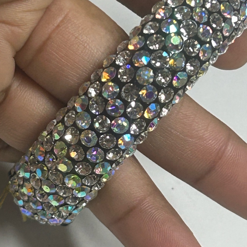 Elegant Silver Crystal Bracelet
